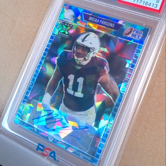 🏈🏆Micah Parsons "RC Auto 1/5 Metal '89 A/X. PRS - PLT BL Crystal" Slab🏆🏈 - Picture 5 of 5
